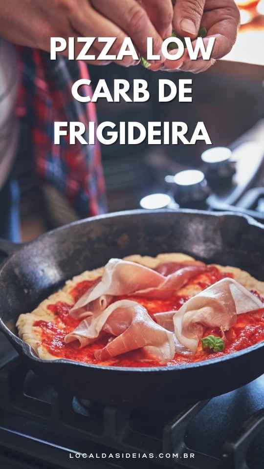You are currently viewing Receita de Pizza Low Carb de Frigideira